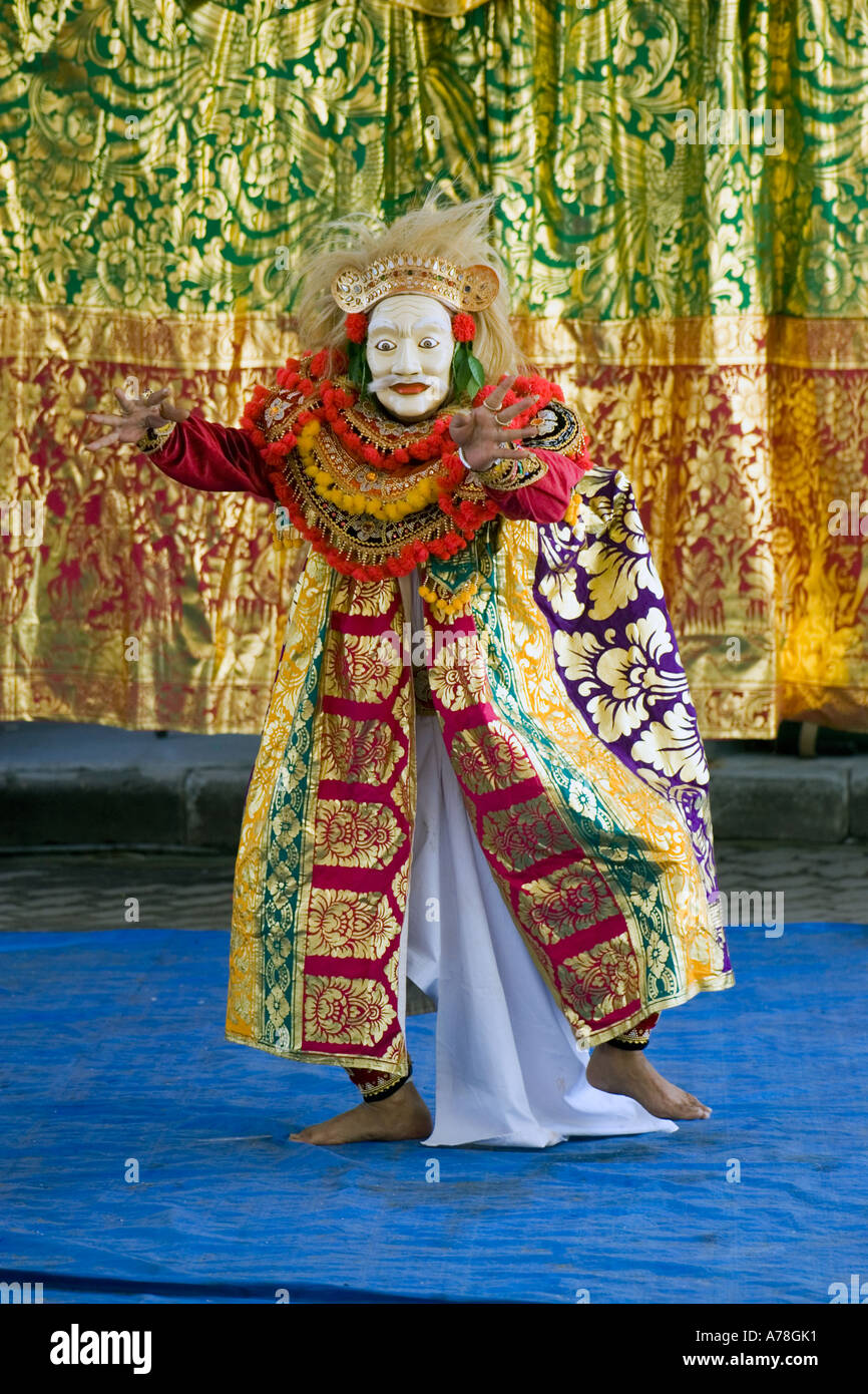 Traditionelle balinesische maskiert Performer Bali Indonesien Stockfoto