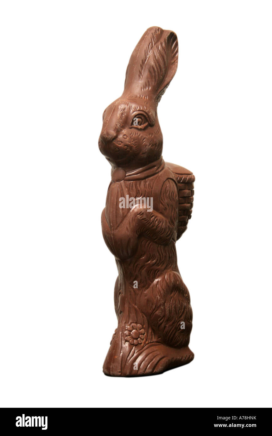 Sonntag Schokolade Osterhasen Stockfoto