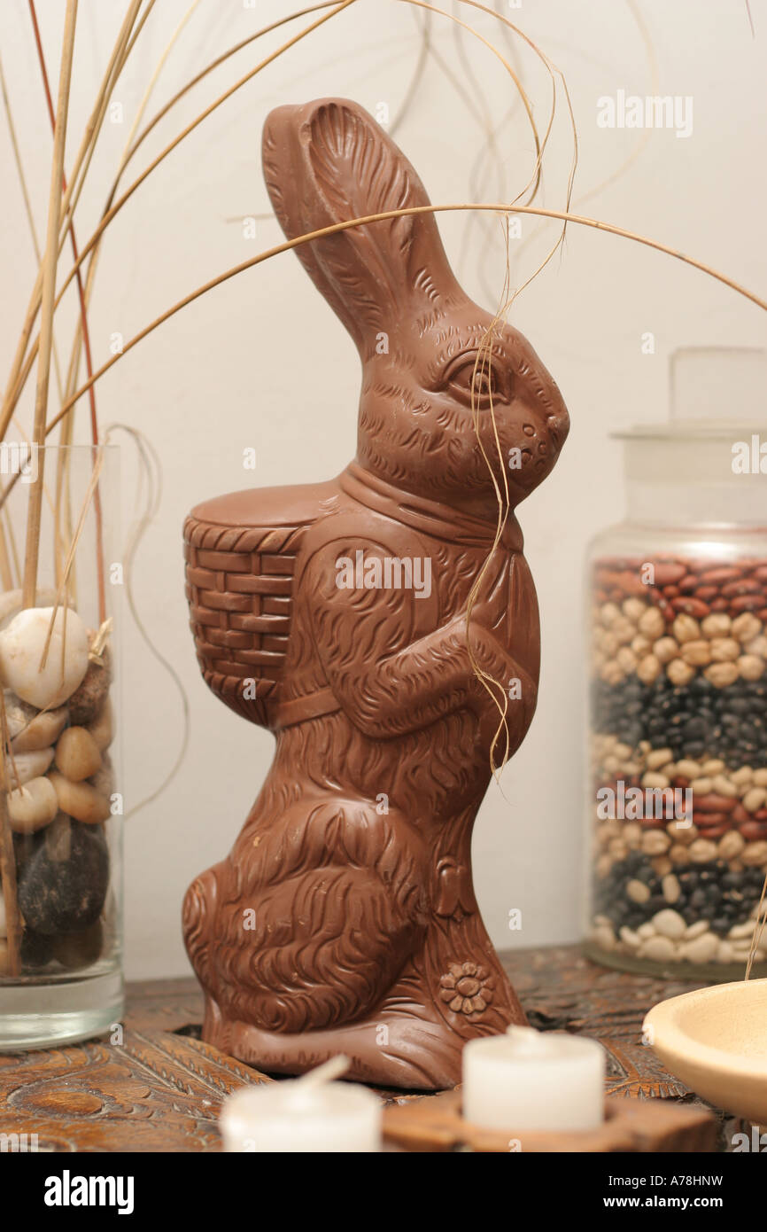 Sonntag Schokolade Osterhasen Stockfoto