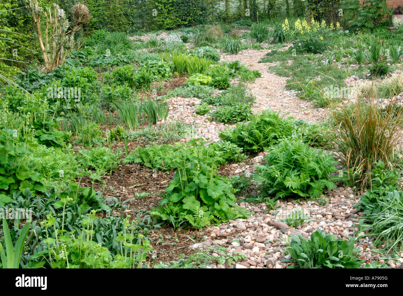 Der Steingarten in Holbrook 15. April 2007 Stockfoto