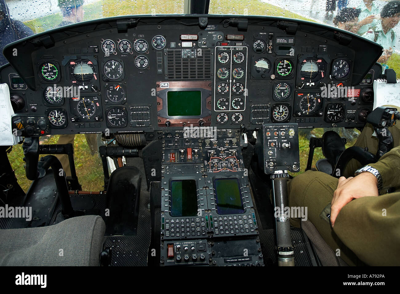 Canadian Forces CH146 Griffon Hubschrauber Instrumententafel Stockfoto