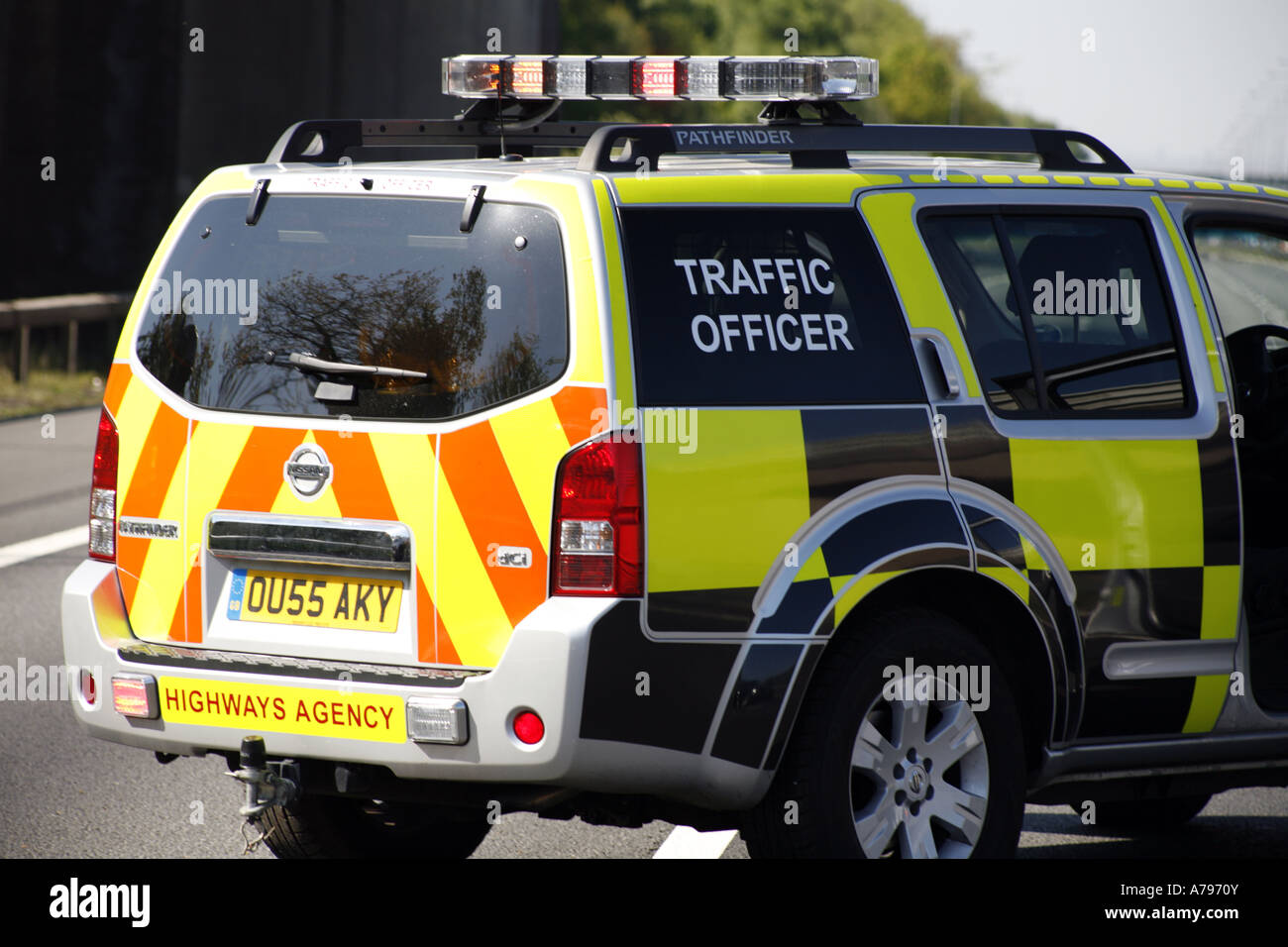 Highways Agency Traffic Officer Patrouillenfahrzeug Stockfoto