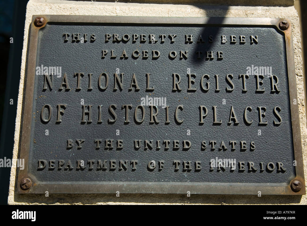 CHICAGO Illinois National Register of Historic Places Plaque Gebäude außen Altstadt Nachbarschaft Stockfoto