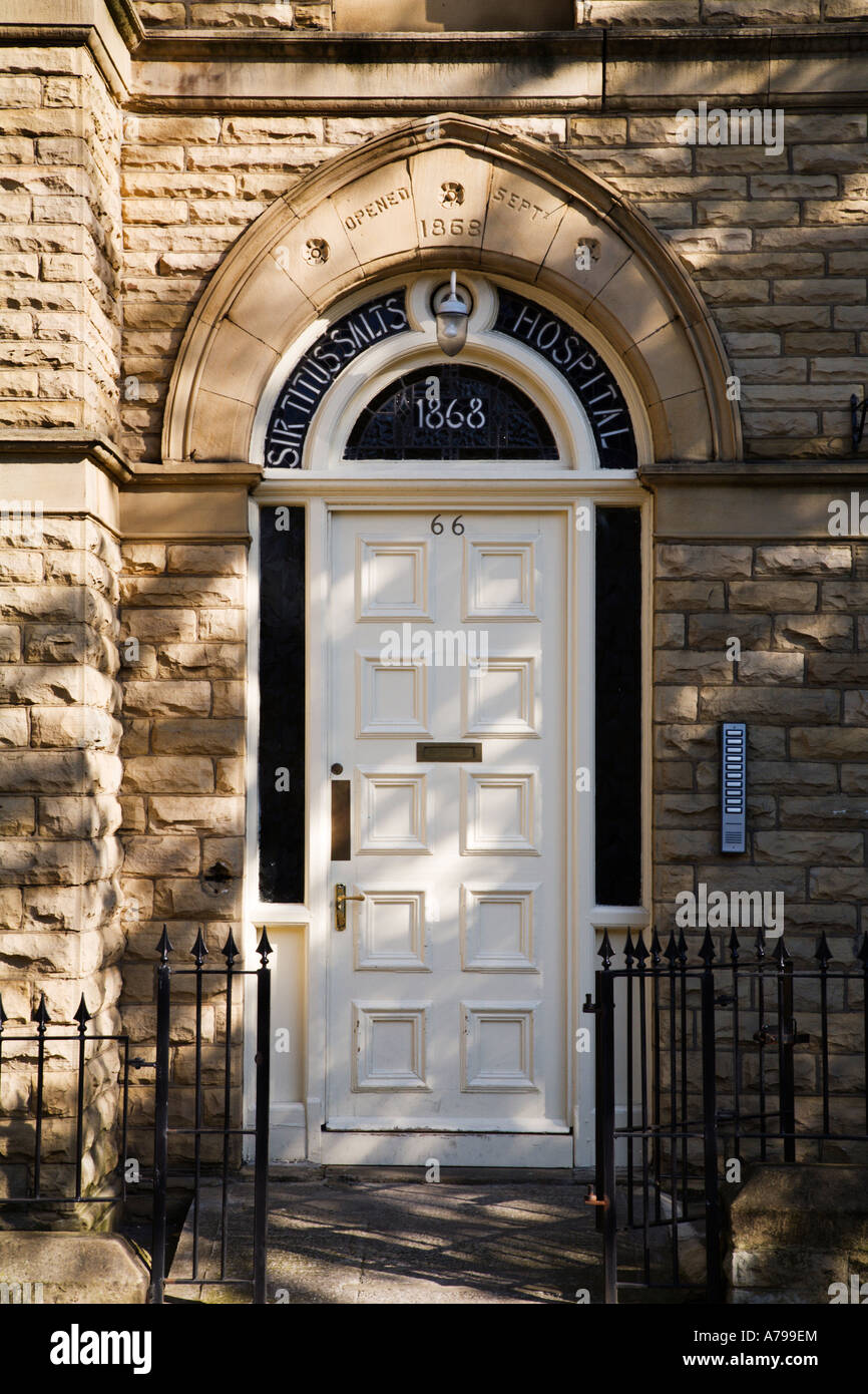 Titus Salze Apartments in Saltaire früher Sir Titus Salze Krankenhaus eröffnet 1868 West Yorkshire England Stockfoto