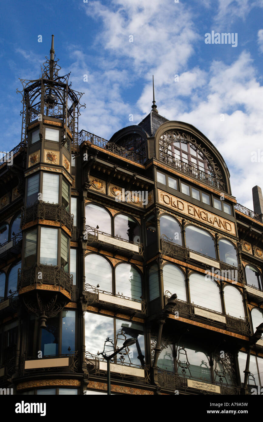 Das alte England Jugendstilgebäude beherbergt Brüssel Musee Instrumental Brüssel Belgien Stockfoto
