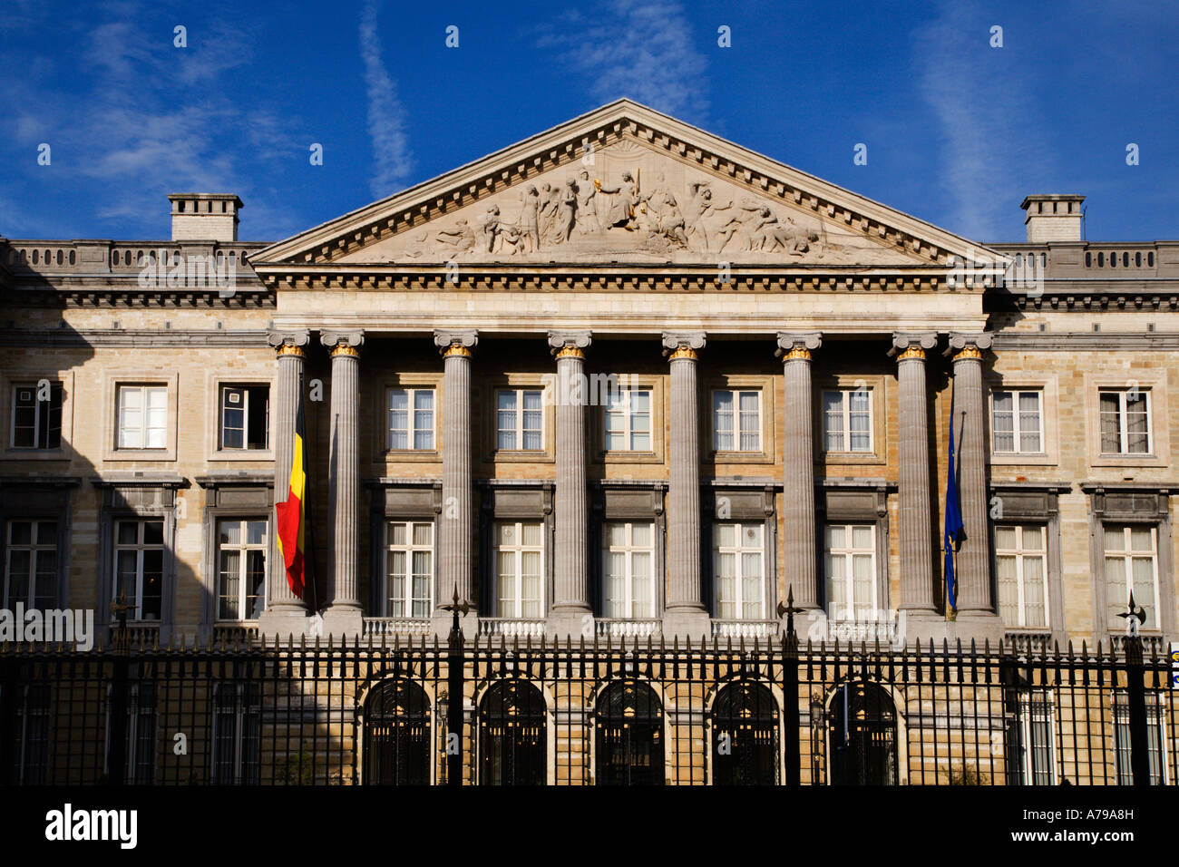 Palais De La Nation Brüssel Belgien Stockfoto