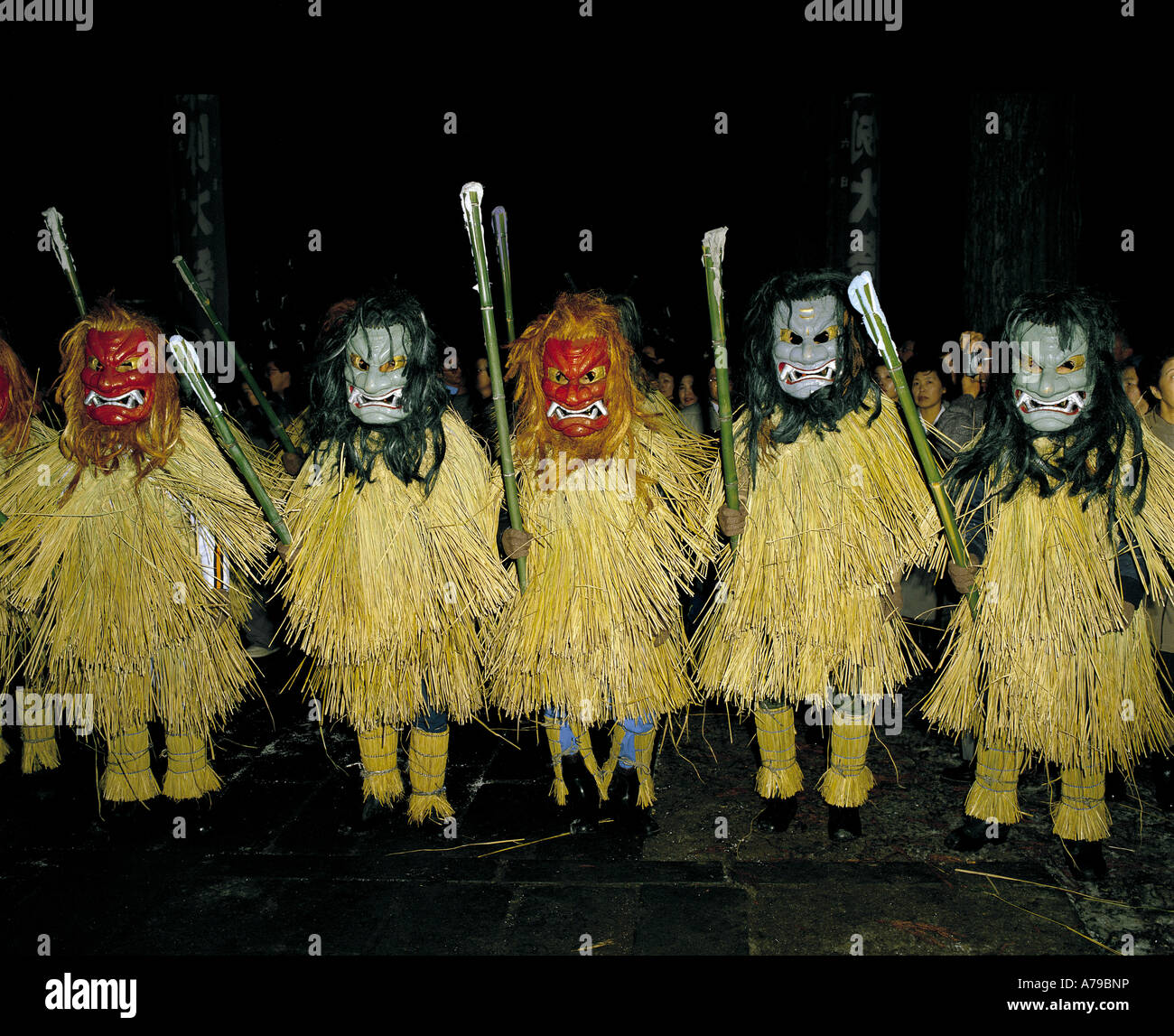 Namahage Zeichen Oga Halbinsel Präfektur Akita Japan Stockfotografie