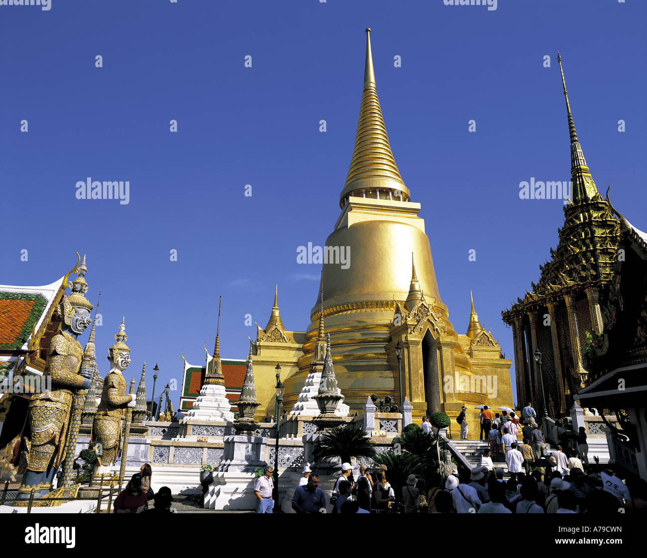 Wat Pra Keo und smaragdgrünen Tempel Bangkok Thailand Stockfoto
