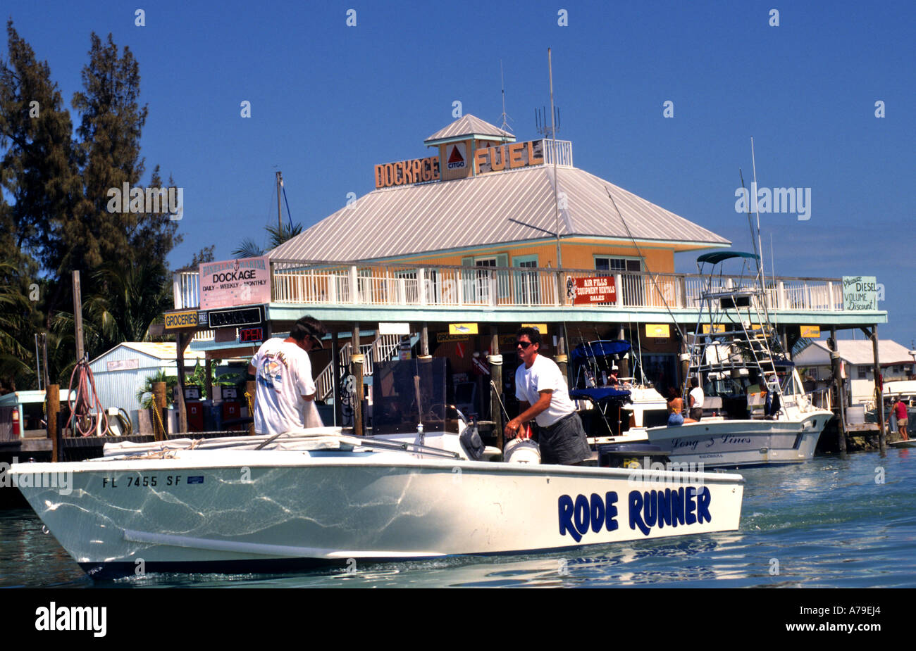 Key West Keys Boot Yacht Florida Villa Villa Stockfoto