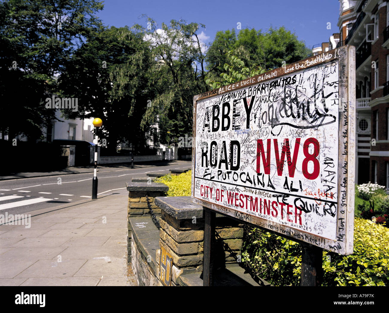 Die Beatles Abbey Road London England Stockfoto