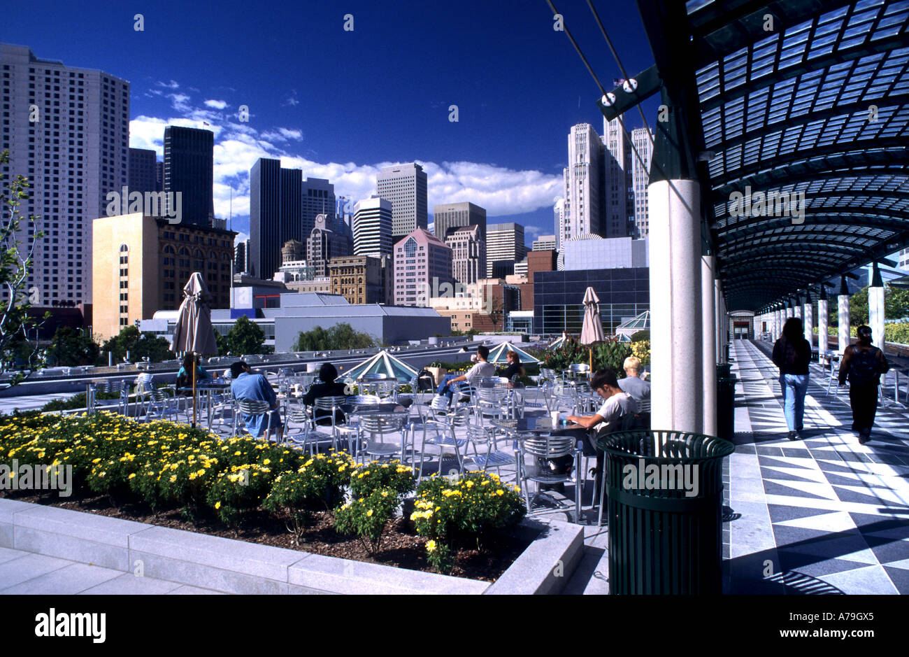 Yerba Buena Gardens kulturellen Herzen öffentlichen parks 3-4 Mission und Folsom Street Downtown San Francisco Kalifornien, USA Stockfoto
