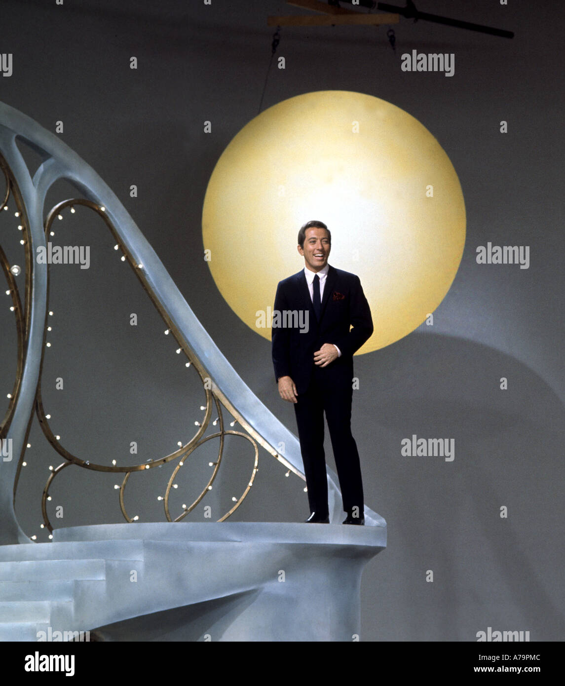 ANDY WILLIAMS uns Sänger Stockfoto