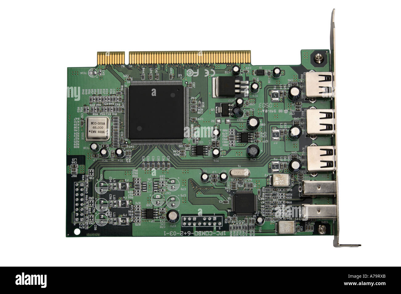 FireWire und USB PCI Karte Stockfoto