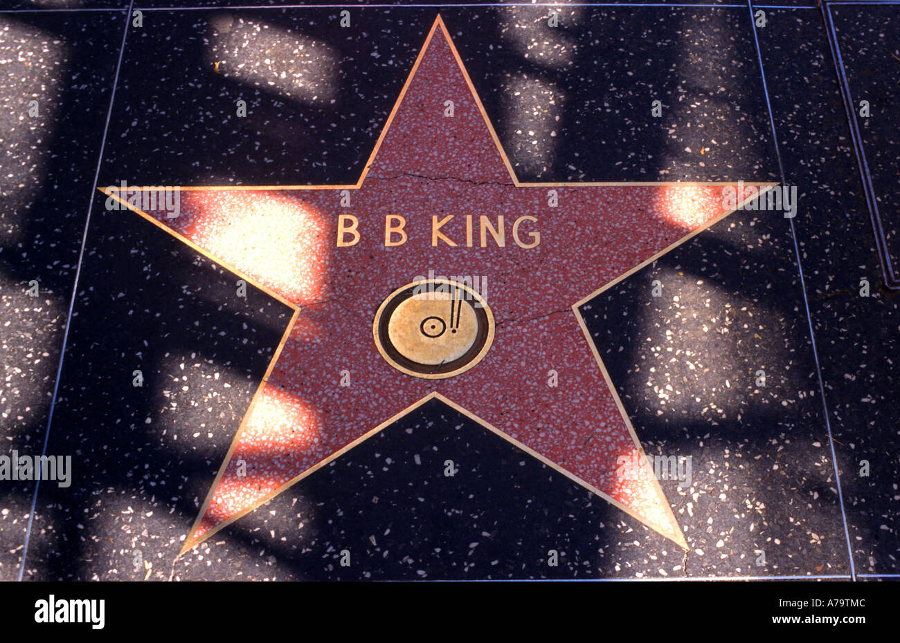 B B King Hollywood Boulevard Los Angeles Star ebnet Hollywood Boulevard Los Angeles Stockfoto