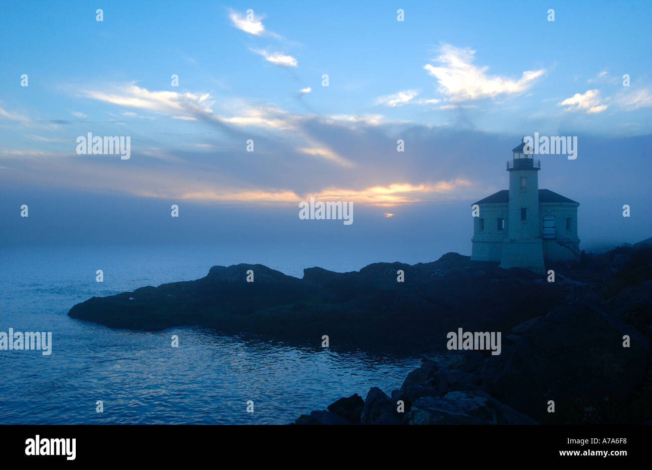 Coquille Fluss Leuchtturm in Bandon Oregon U S A Stockfoto