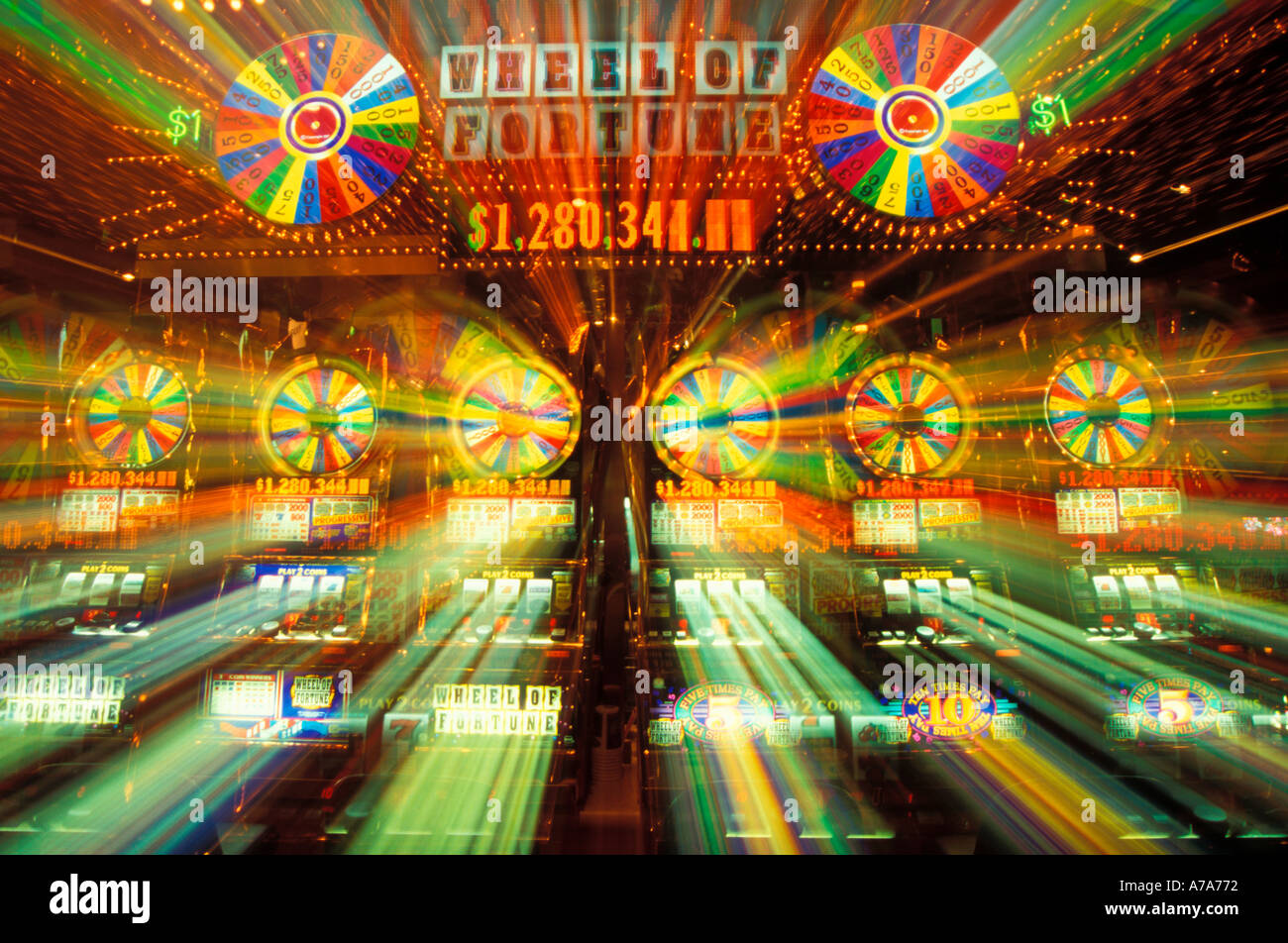 Spielautomaten im Casino Las Vegas Nevada U S A Stockfoto