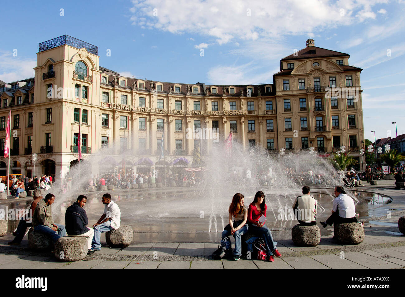 München Stachus Stockfoto