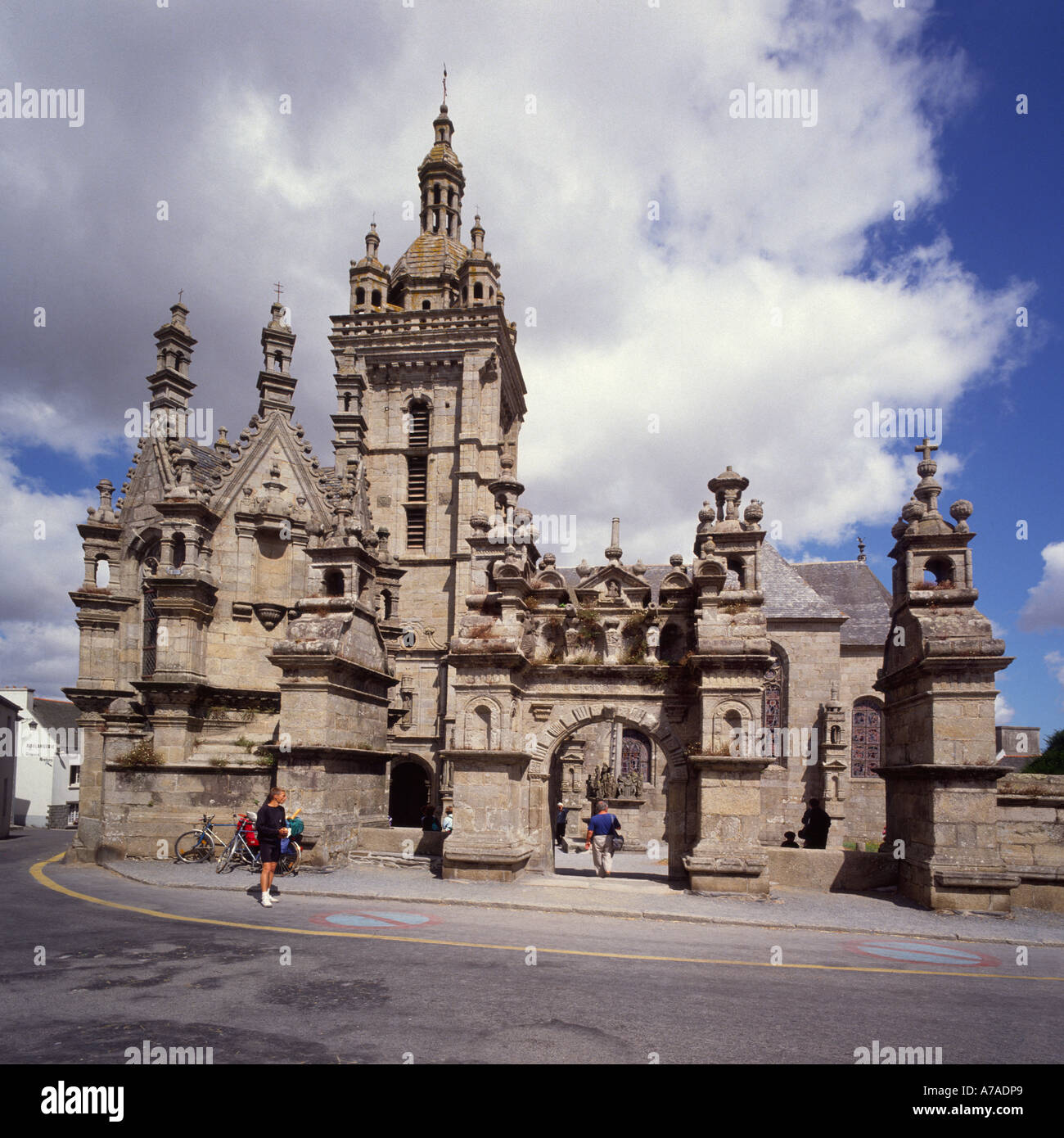 Enclos Paroissial / St. Thegonnec Stockfoto