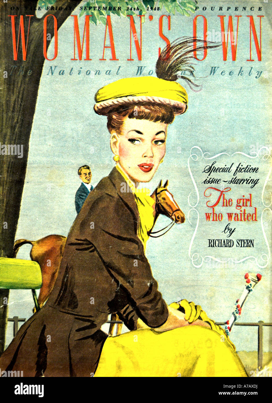 Eigenen Frauenzeitschrift 24. September 1948 nur zur redaktionellen Verwendung Stockfoto