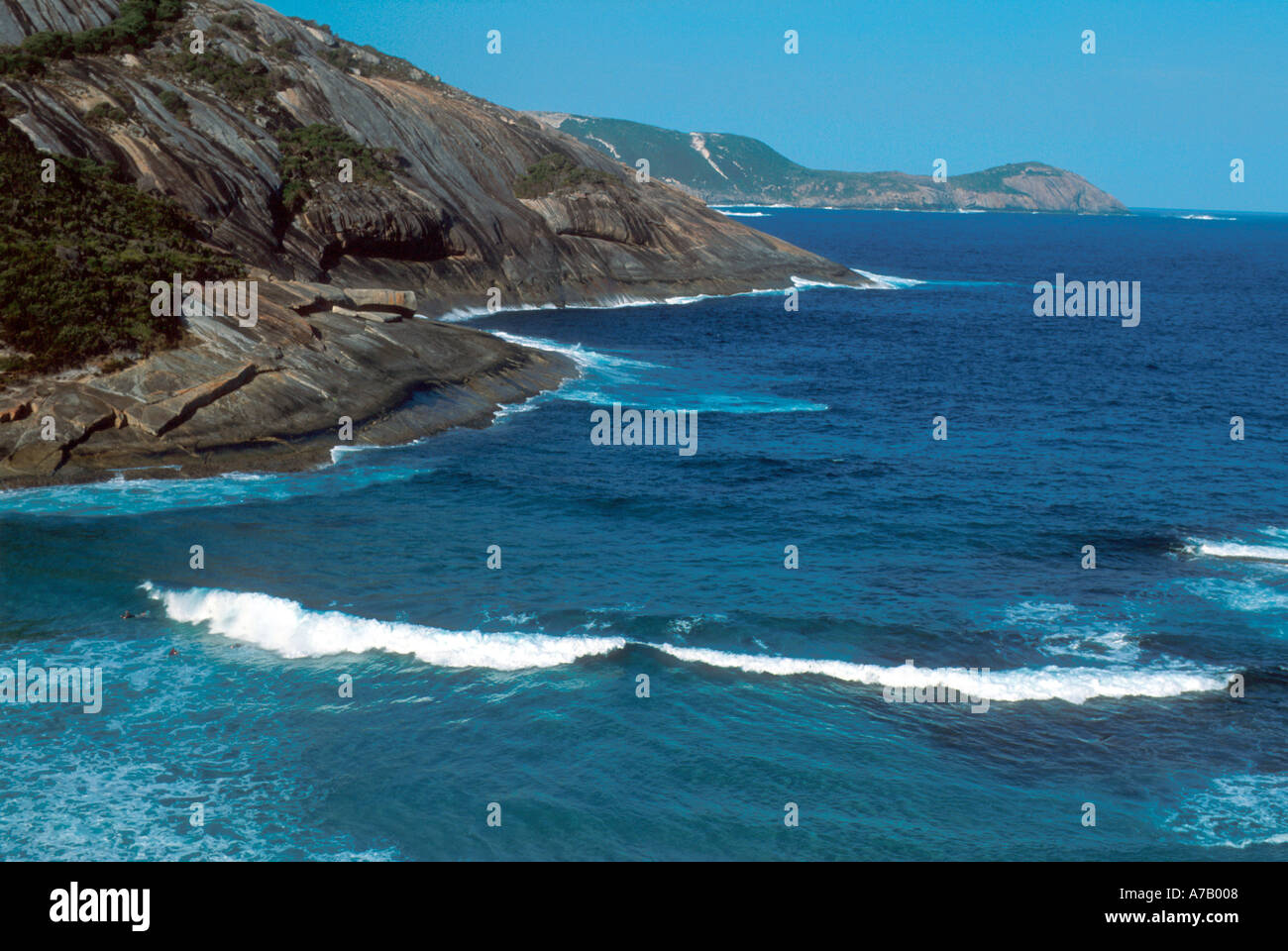 LACHS LÖCHER BUCHT IN DER NÄHE VON ALBANY WESTAUSTRALIEN Stockfoto