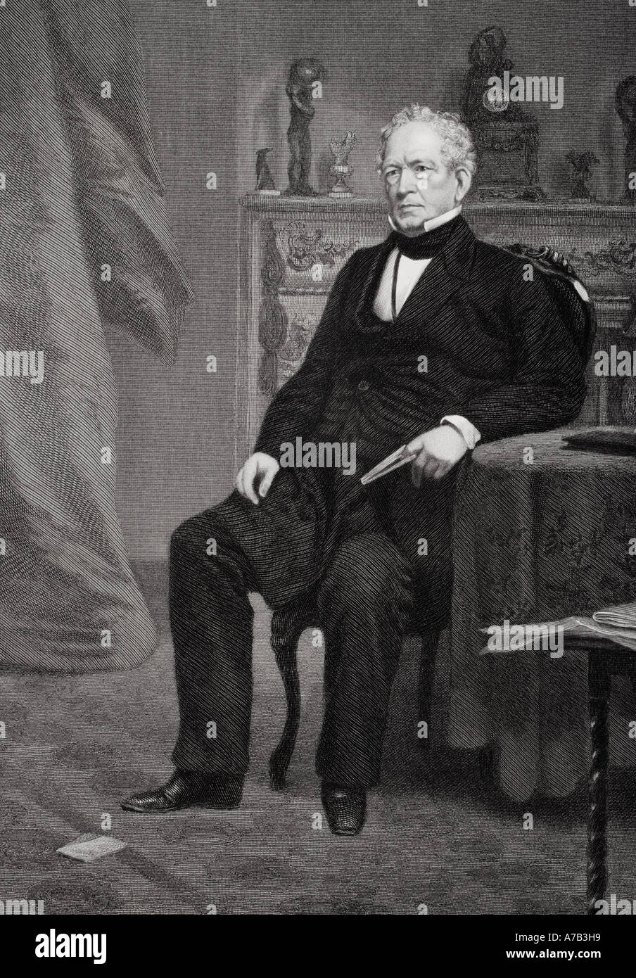 Edward Everett, 1794 - 1865. Us-amerikanischer Politiker, Pfarrer, Pädagoge, Diplomat, und Redner. Von der Malerei von Alonzo Chappel Stockfoto