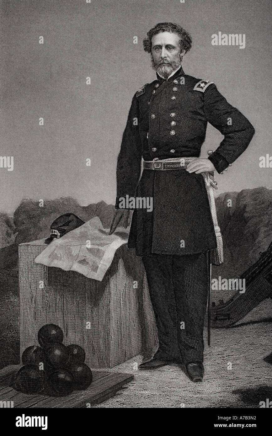 John Charles Fremont, 1813 bis 1890. Amerikanische Forscher, Politiker, Soldaten und 5 Gouverneurin von Arizona Territory Stockfoto