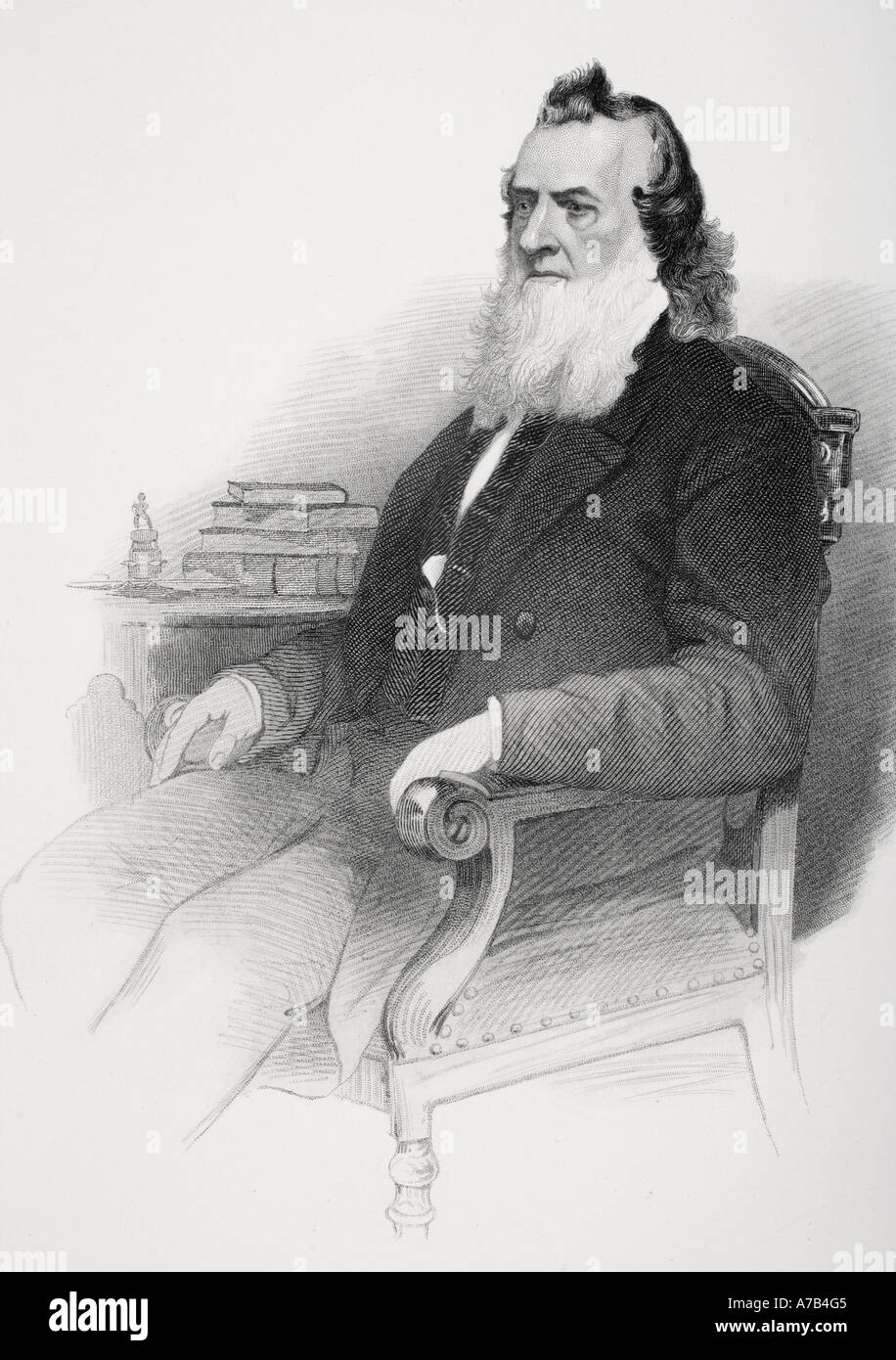 Gideon Welles, 1802 - 1878. United States Sekretär der Marine. Stockfoto