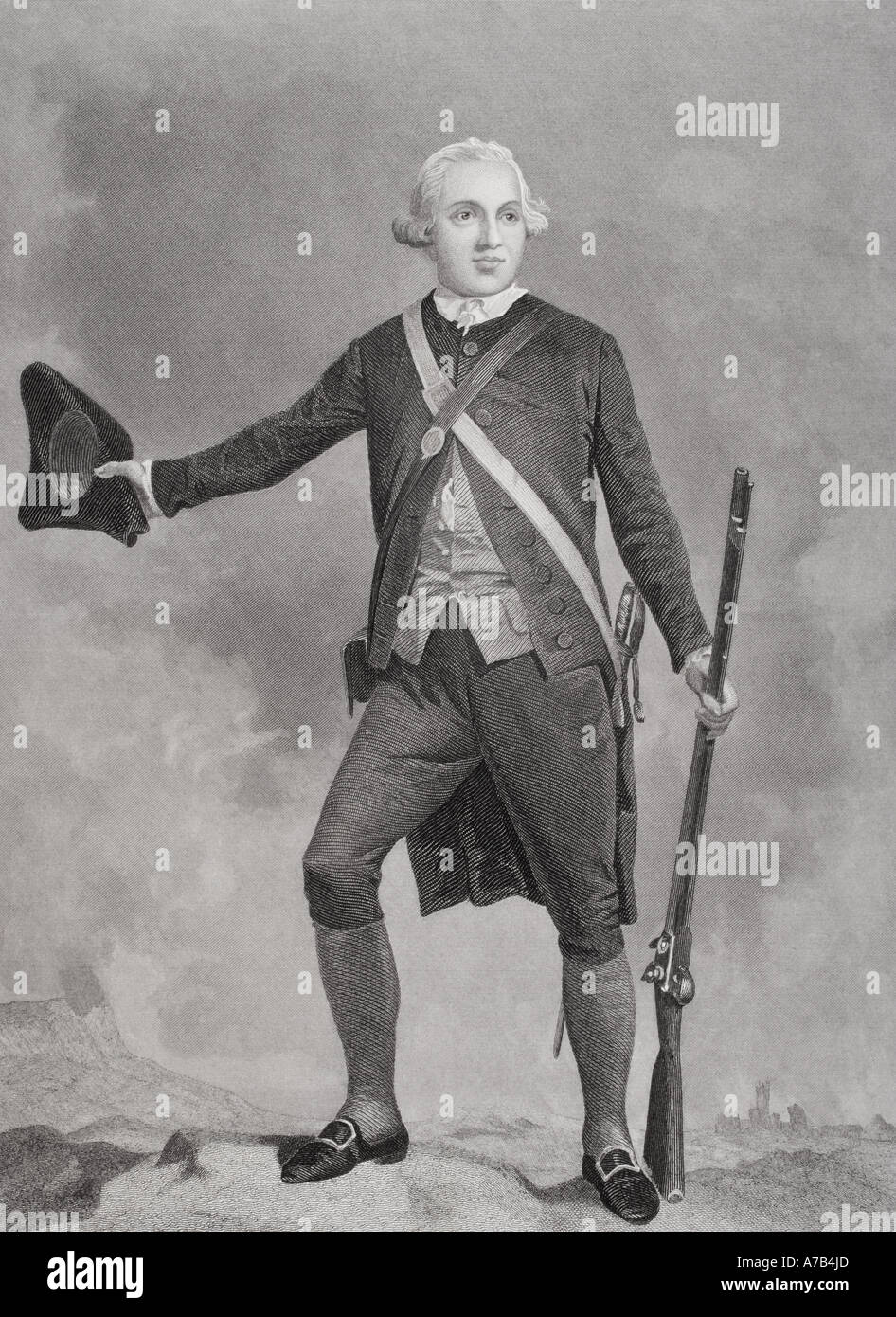 Joseph Warren, 1741 - 1775. Amerikanischen Arzt und Soldat getötet in der Schlacht von Bunker Hill. Stockfoto