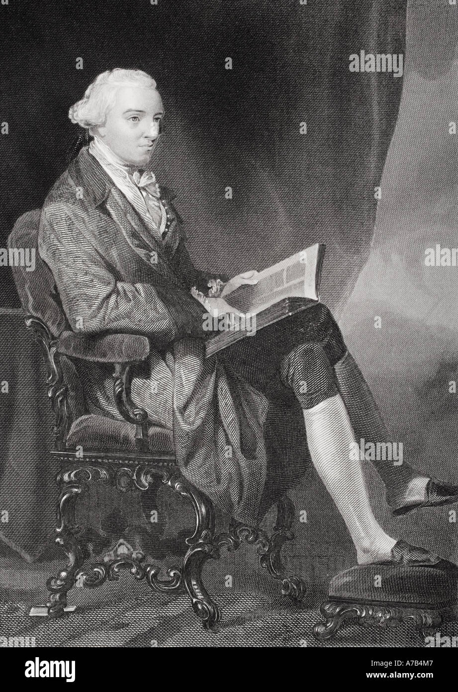 John Hancock, 1737 - 1793. Amerikanische Kaufmann, Staatsmann und revolutionären Führer. Unterzeichner der Erklärung der Unabhängigkeit. Stockfoto