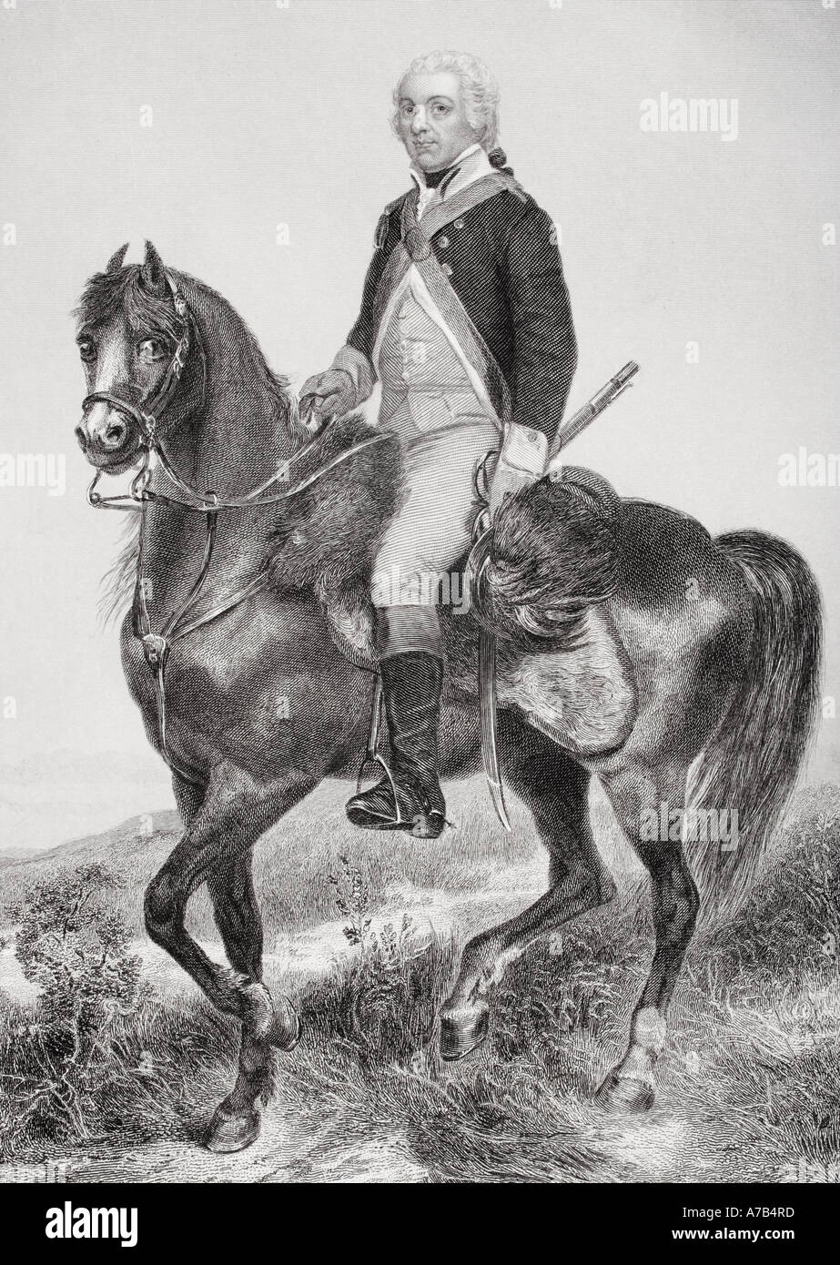 Generalmajor Henry'Light-Horse Harry" Lee III, 1756 - 1818. Kavallerie Offizier in der amerikanischen Revolution. Der Vater von Robert E. Lee. Stockfoto