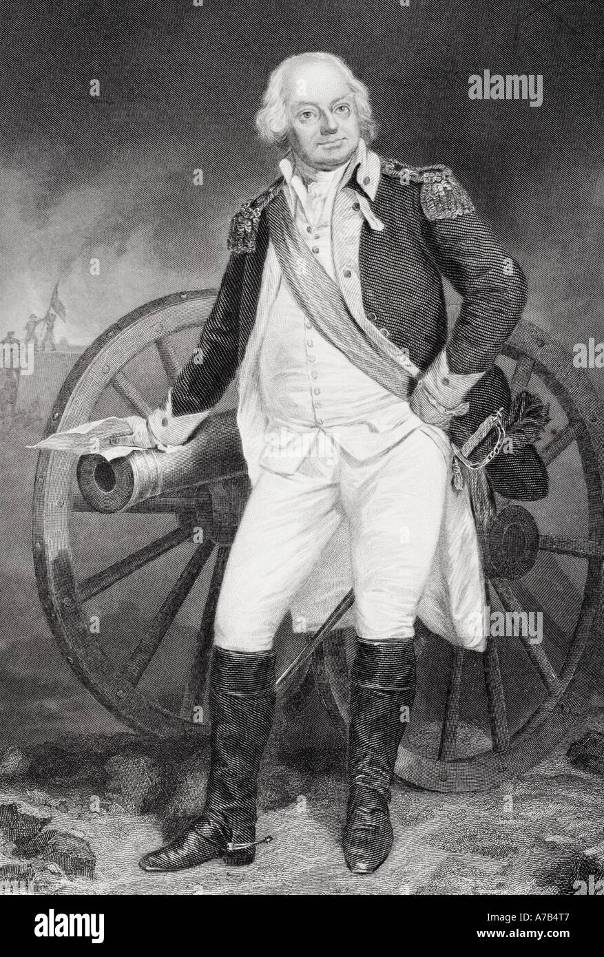Benjamin Lincoln, 1733 - 1810. Offizier während der Amerikanischen Revolution Stockfoto
