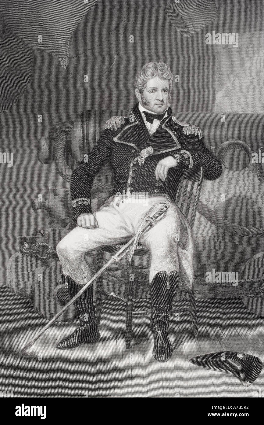 Thomas Macdonough, 1783-1825. Amerikanische Marineoffizier während der ersten Barbary Krieg und der Krieg von 1812. Stockfoto