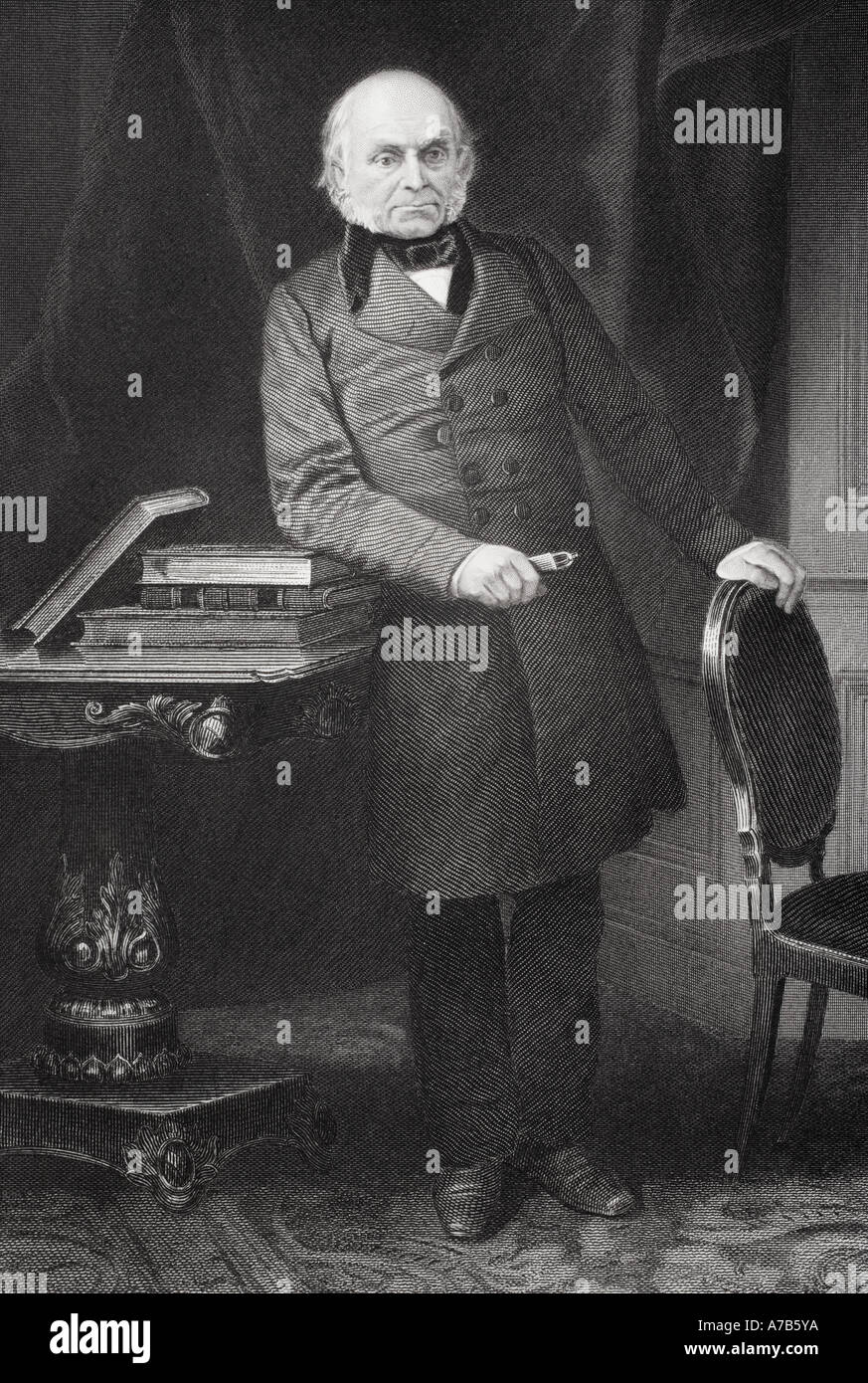 John Quincy Adams, 1767 - 1848. Der älteste Sohn von Präsident John Adams und 6. an den Präsidenten der Vereinigten Staaten von Amerika. Stockfoto
