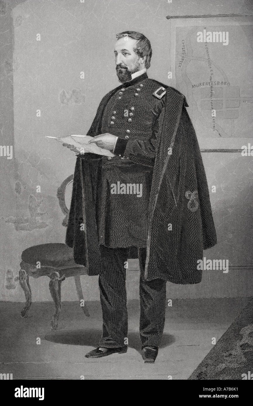 William starke Rosecrans 1819 1898. Union General und Stratege besiegt in der Schlacht am Chickamauga. Stockfoto