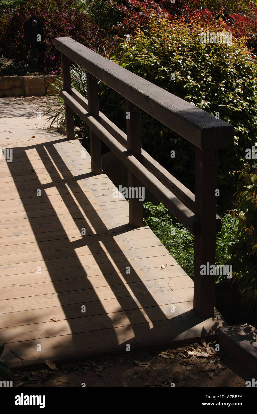 Holzbrücke Stockfoto