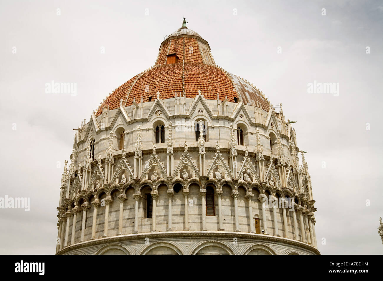Kuppel der Kathedrale von Pisa Pisa Italien Baptisterium Stockfoto