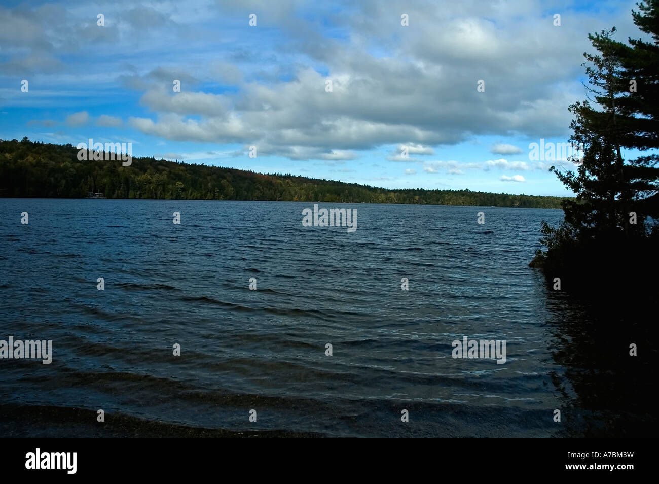 Echo Lake Maine Stockfoto