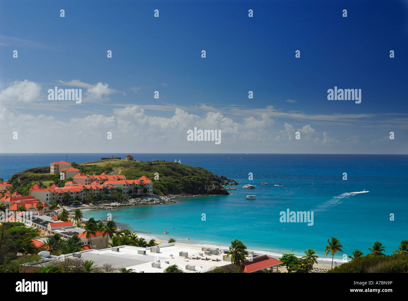 Divi Little Bay Ferienort und Fort Amsterdam Saint-Martin-Karibik-Insel Stockfoto Divi Little Bay Ferienort und Fort Amsterdam Saint-Martin-Karibik-Insel Stockfoto
