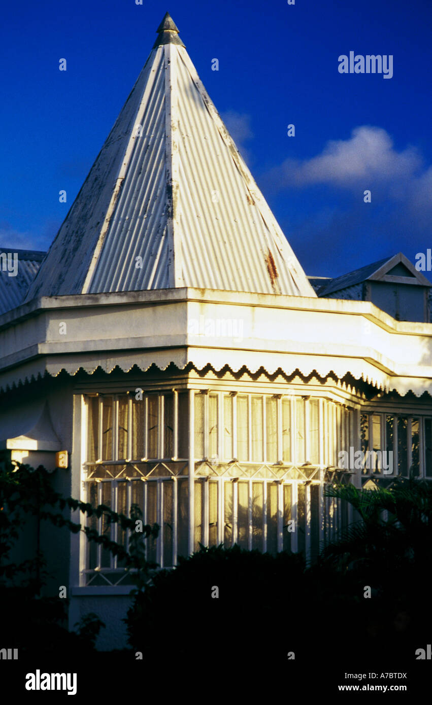 kreolische Stadthaus Turm, Port Louis, mauritius Stockfoto