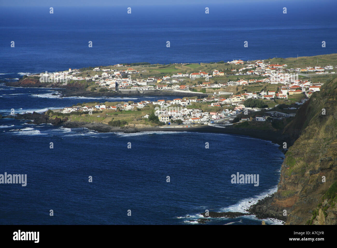 Das Dorf von Mosteiros in Insel Sao Miguel, Azoren Stockfoto