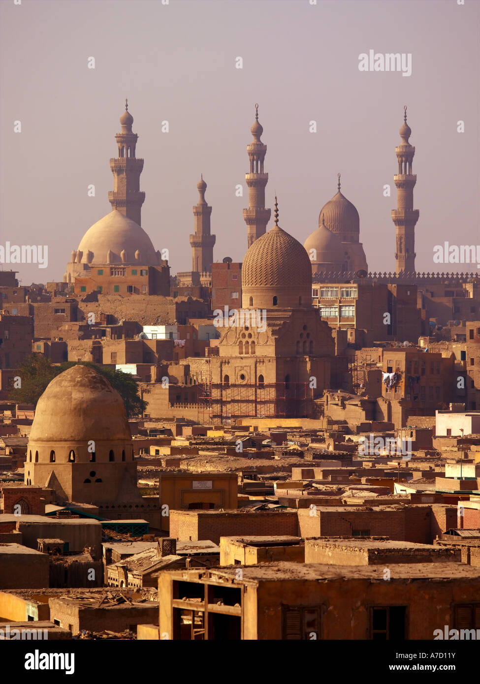 Mit Blick auf die Sultan-Hasan-Moschee Stockfoto