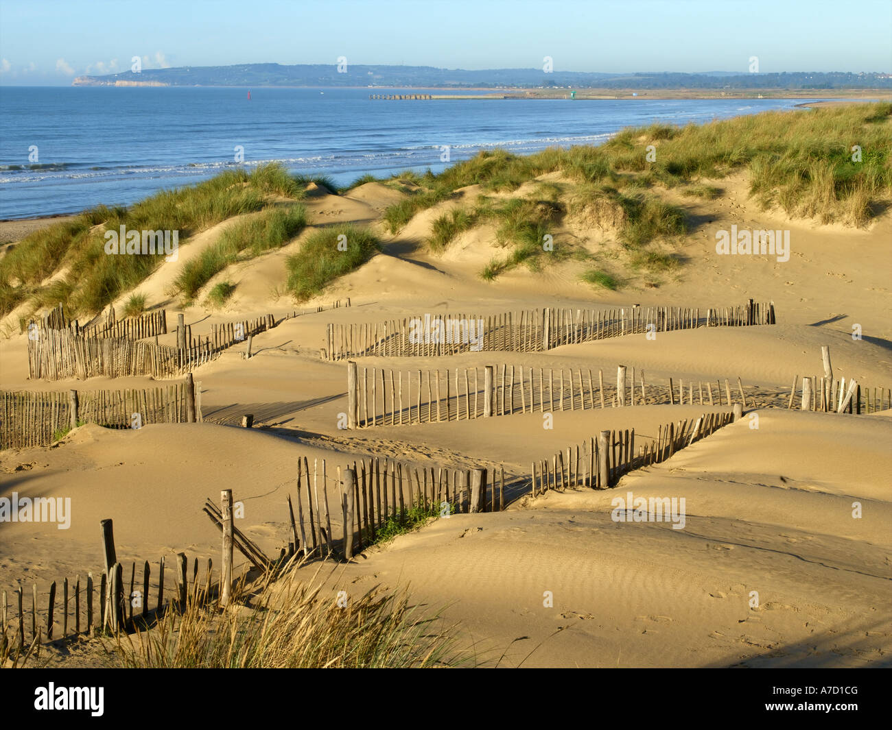 Camber Sanddünen in der Nähe von Roggen Stockfoto