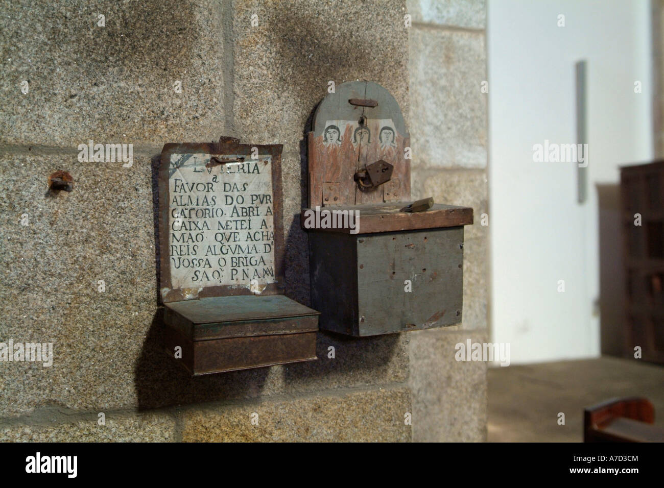 Geld-Sammelkiste Stockfoto