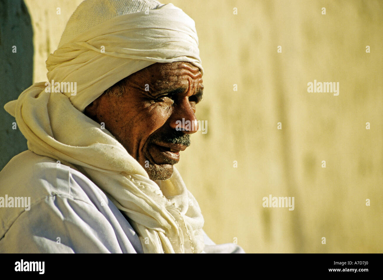 Portrait Manner Mit Traditionellen Kopfbedeckungen Agypten Stockfotografie Alamy