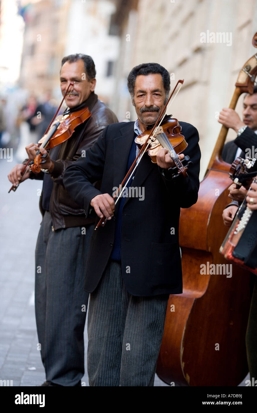 Straßenmusikanten in Rom Stockfoto