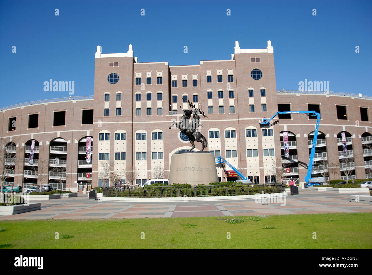 Doak S Campbell Fußball-Stadion und Besucherzentrum an der Florida State University Campus Tallahassee Florida FL Seminolen Stockfoto