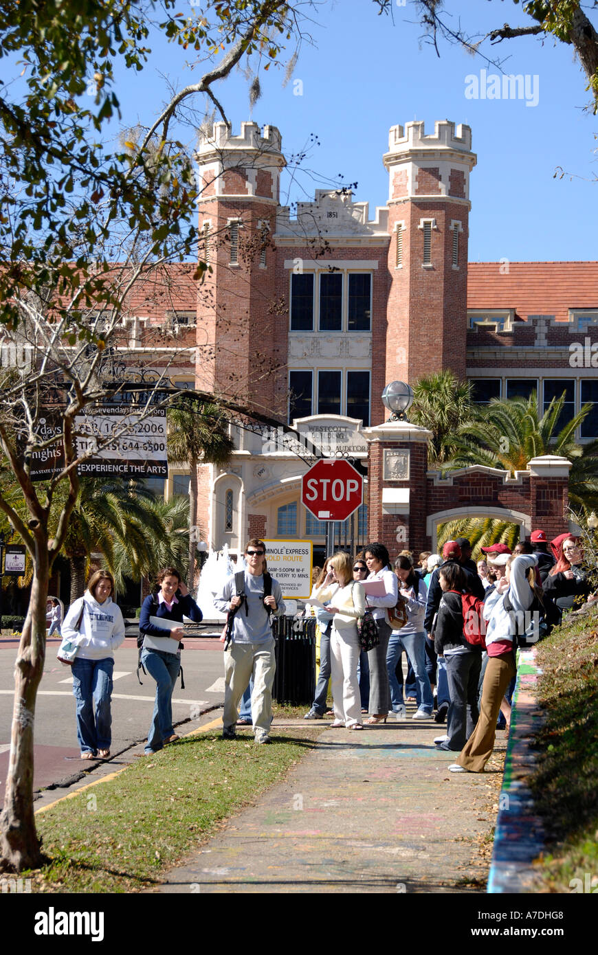 Studentische Aktivitäten an der Florida State University Campus Tallahassee Florida FL Seminolen Stockfoto