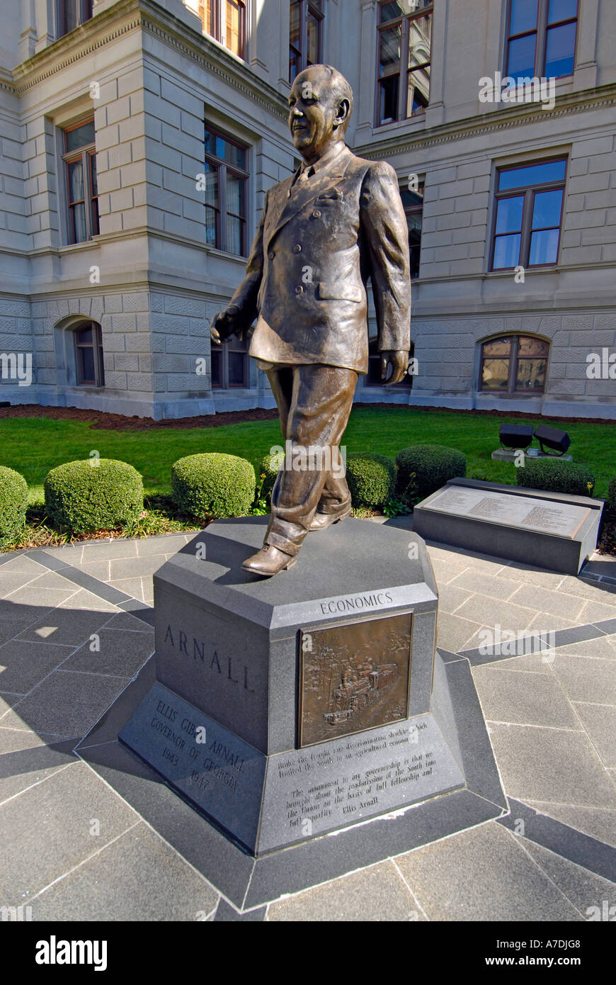 Atlanta Georgia GA und Statue des ehemaligen Gouverneurs Ellis Gibbs Arnold Stockfoto