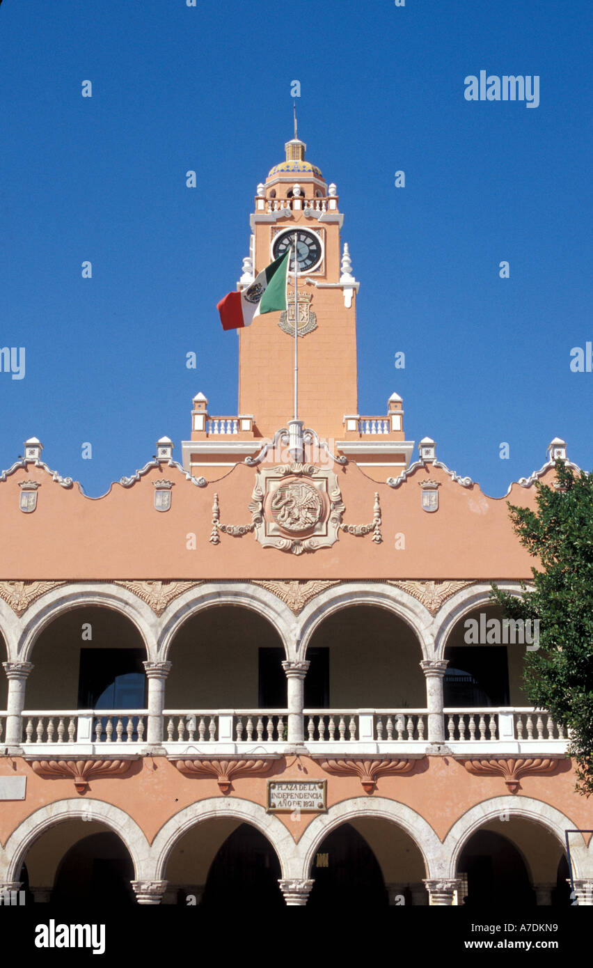 Merida Yucatan Mexiko städtische Palast Stockfoto
