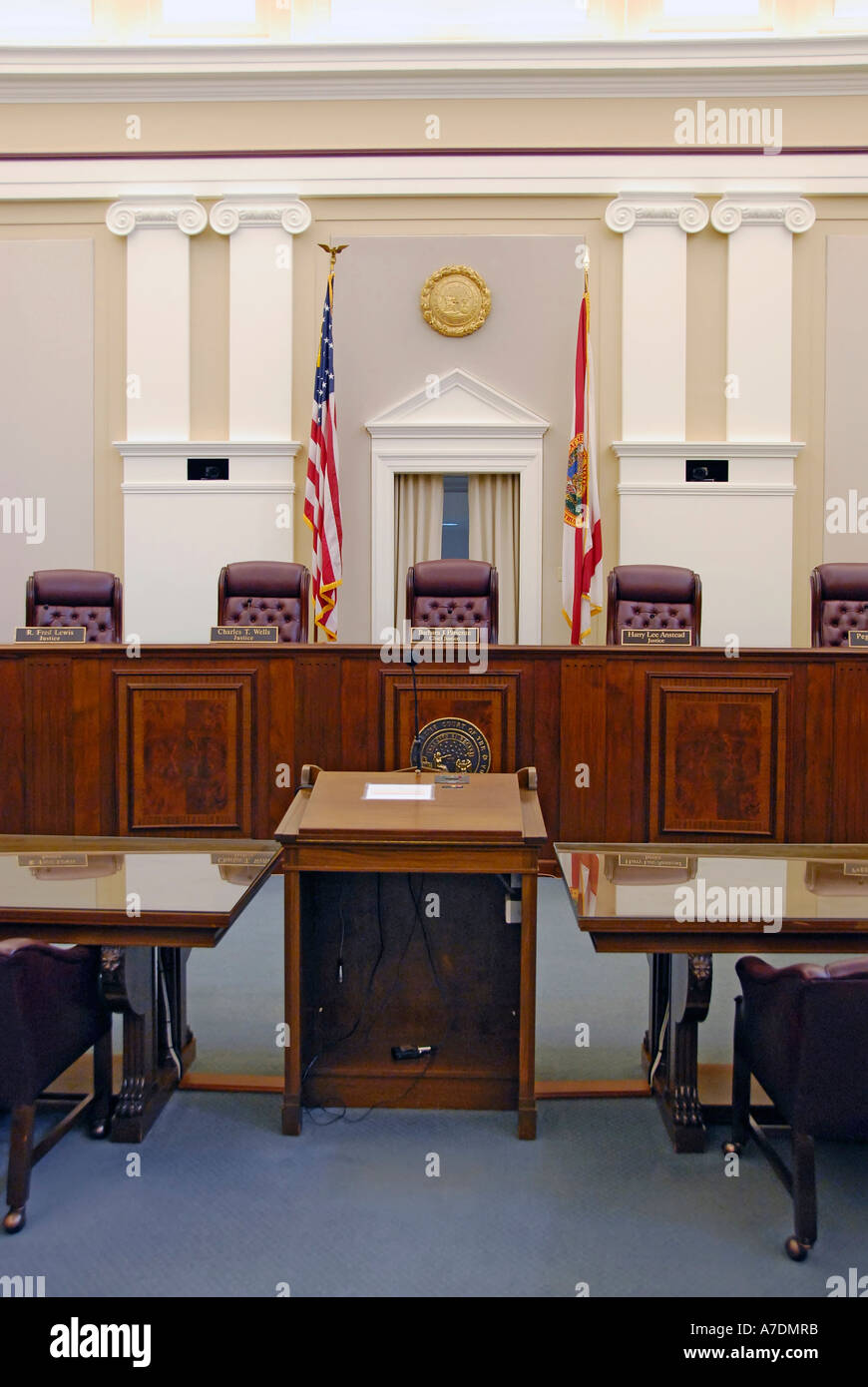 Im Inneren der State Supreme Court Building Tallahassee in Florida Stockfoto